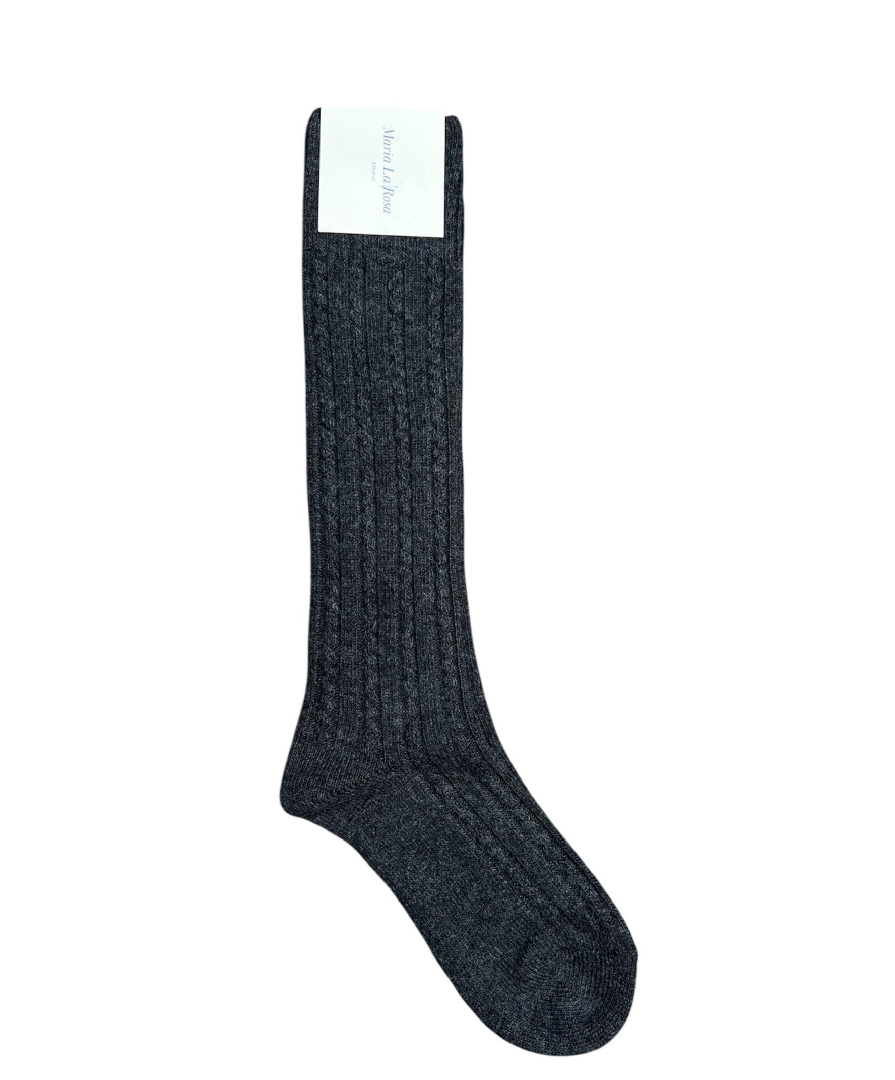 Scotland Strømper - Dark Grey Melange