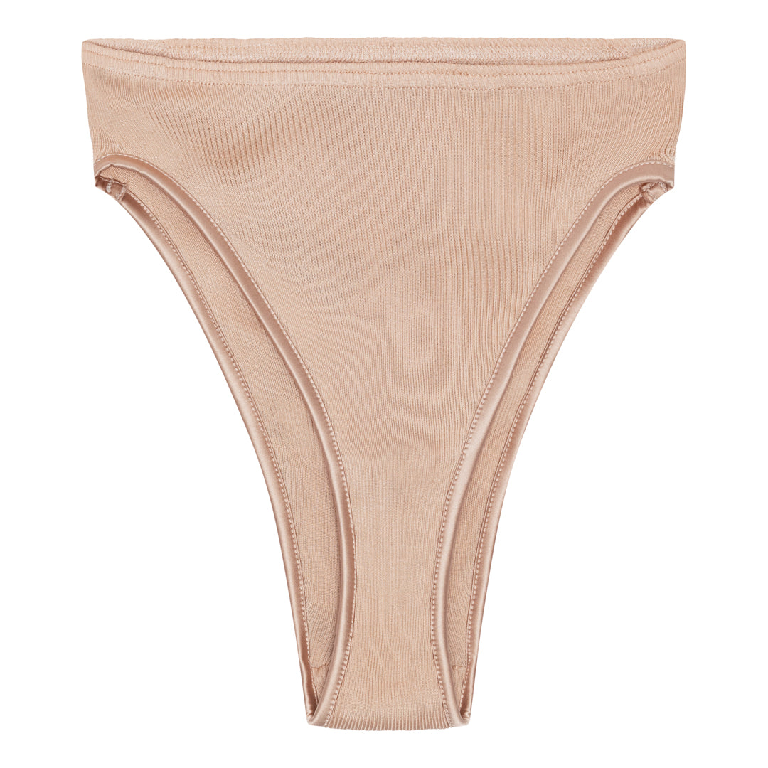 Panties Silk Rib 9451 - Powder Beige