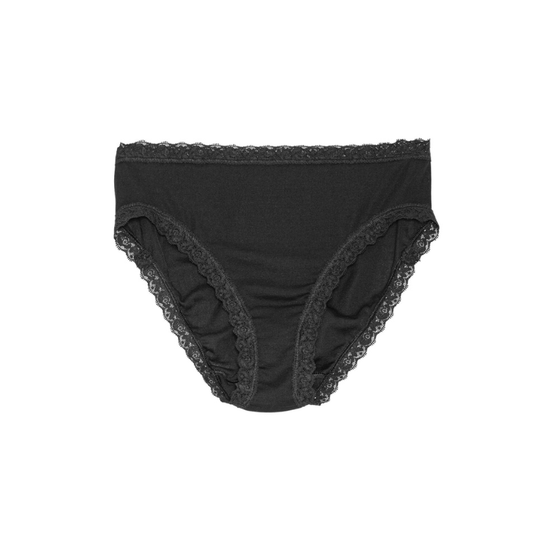Panties cotton lisle 309 W - Black