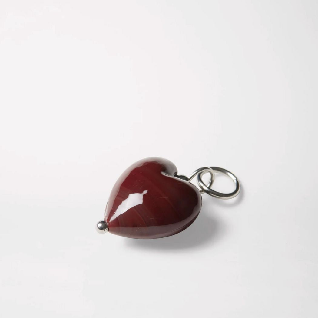 Uma Vedhæng - Red Jasper Sølv