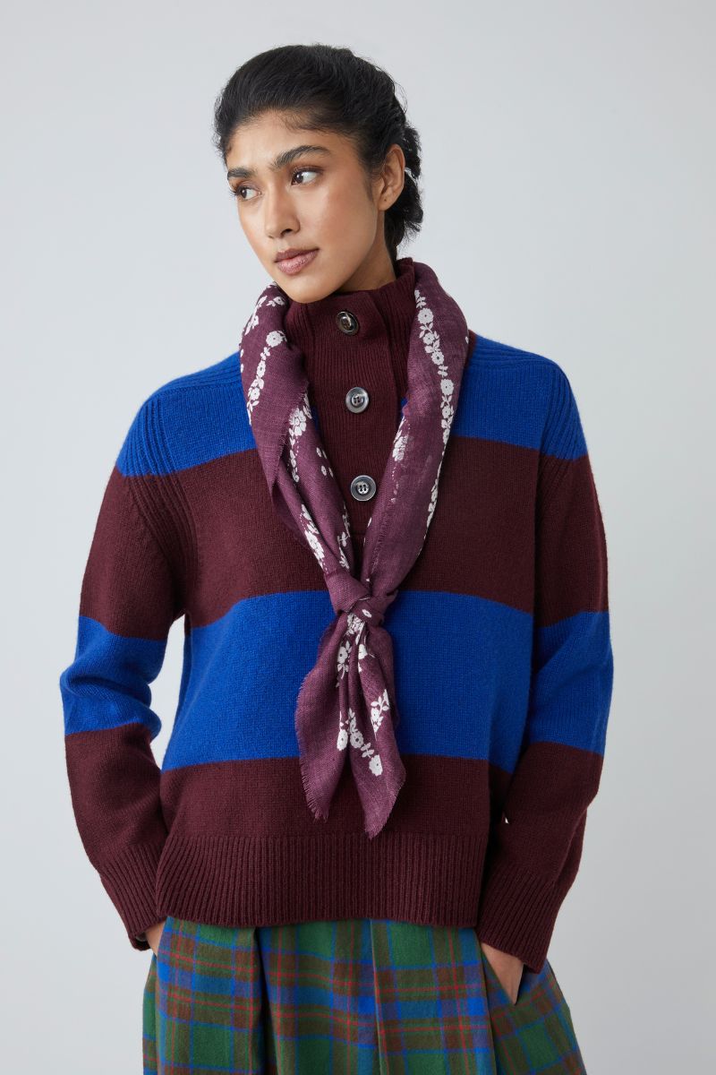 Wool Foulard no.797 - Light Mulberry