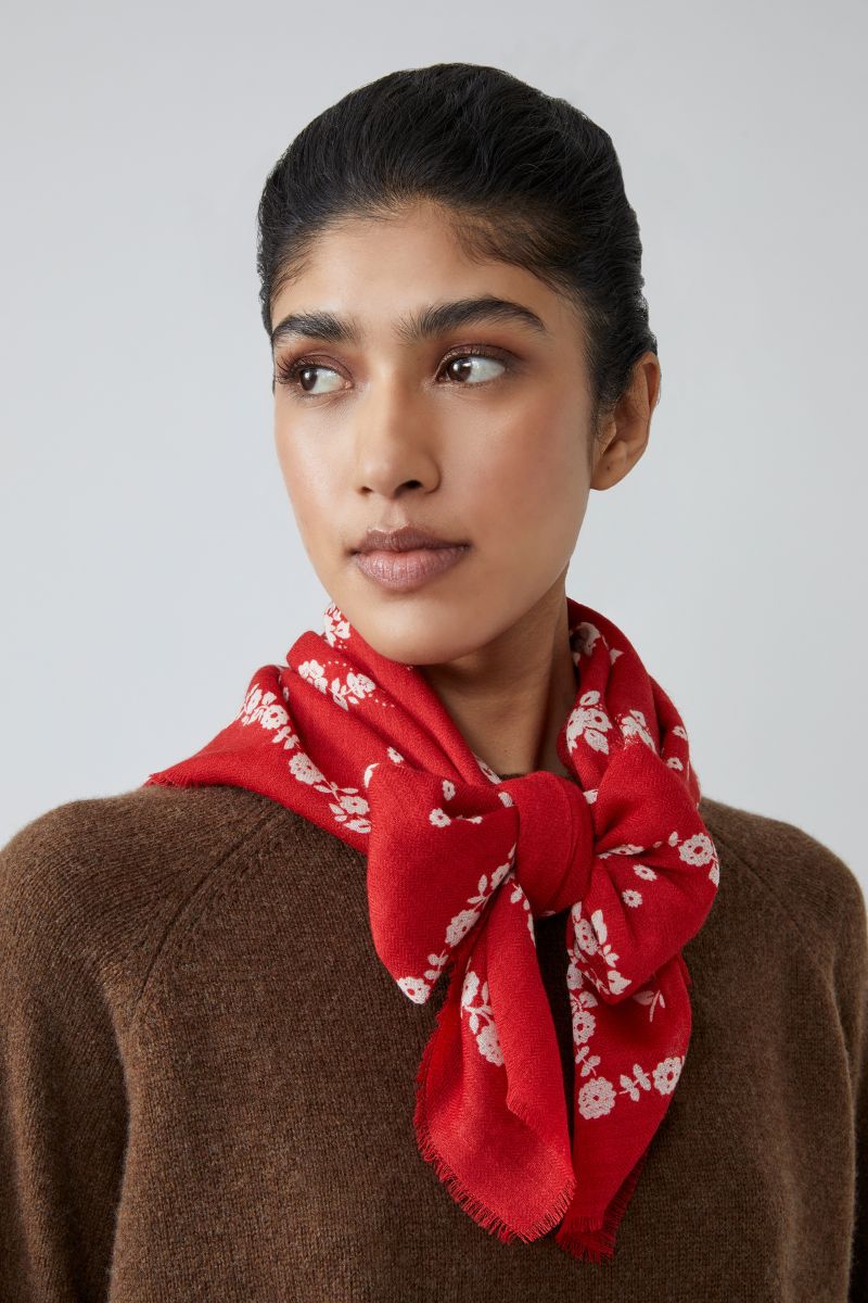 Wool Foulard no.797 - Lipstick
