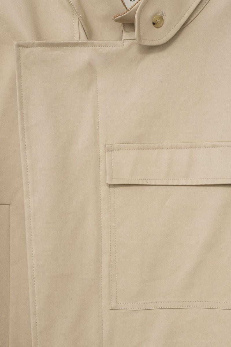 Water Resistant Coat - Cool Beige