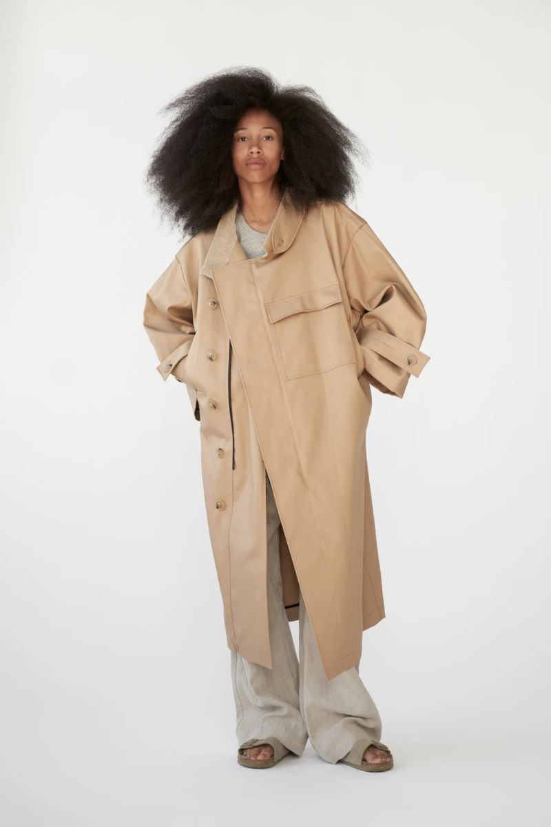 Water Resistant Coat - Cool Beige
