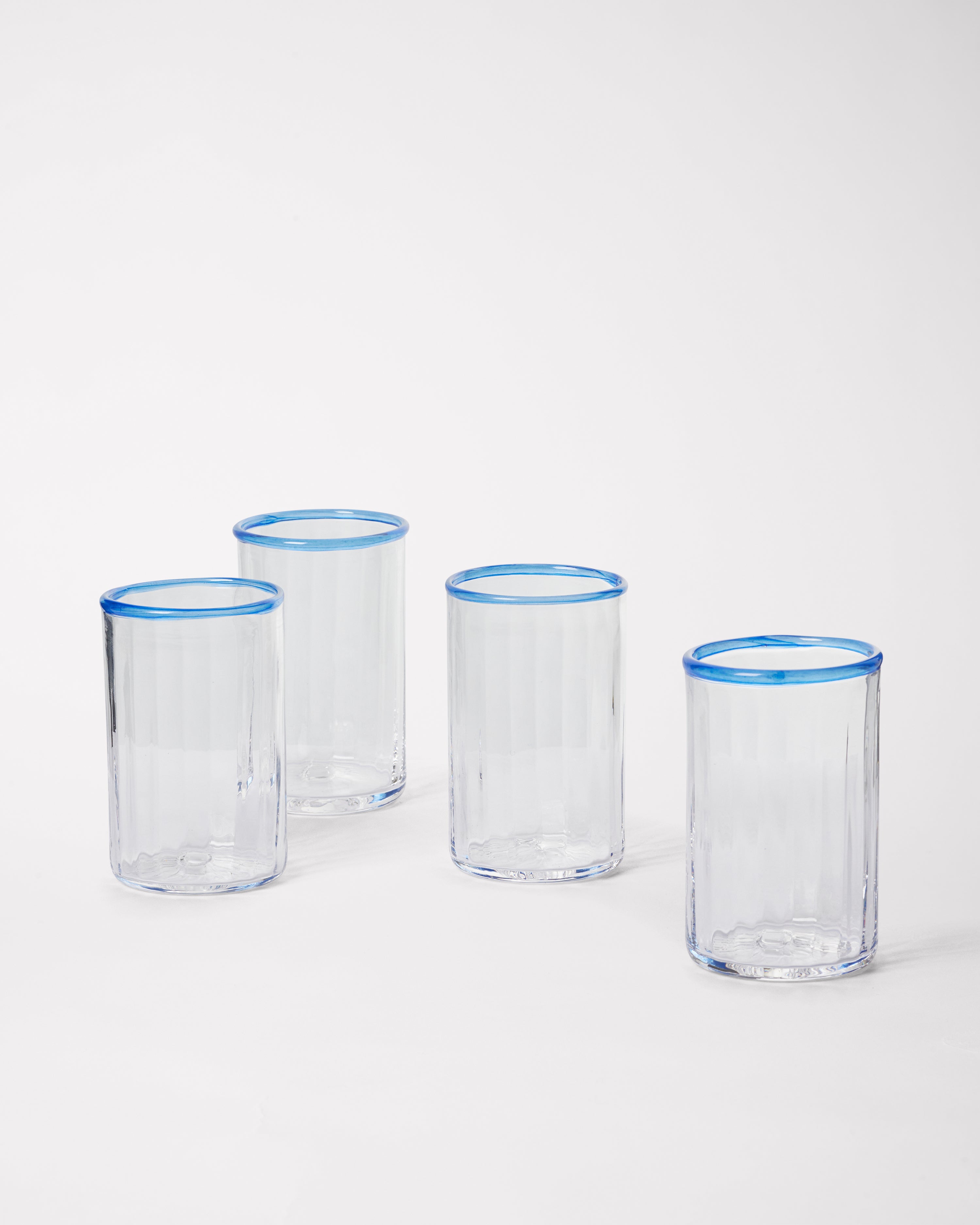 Peter Glass Small - Aquamarine Set of four