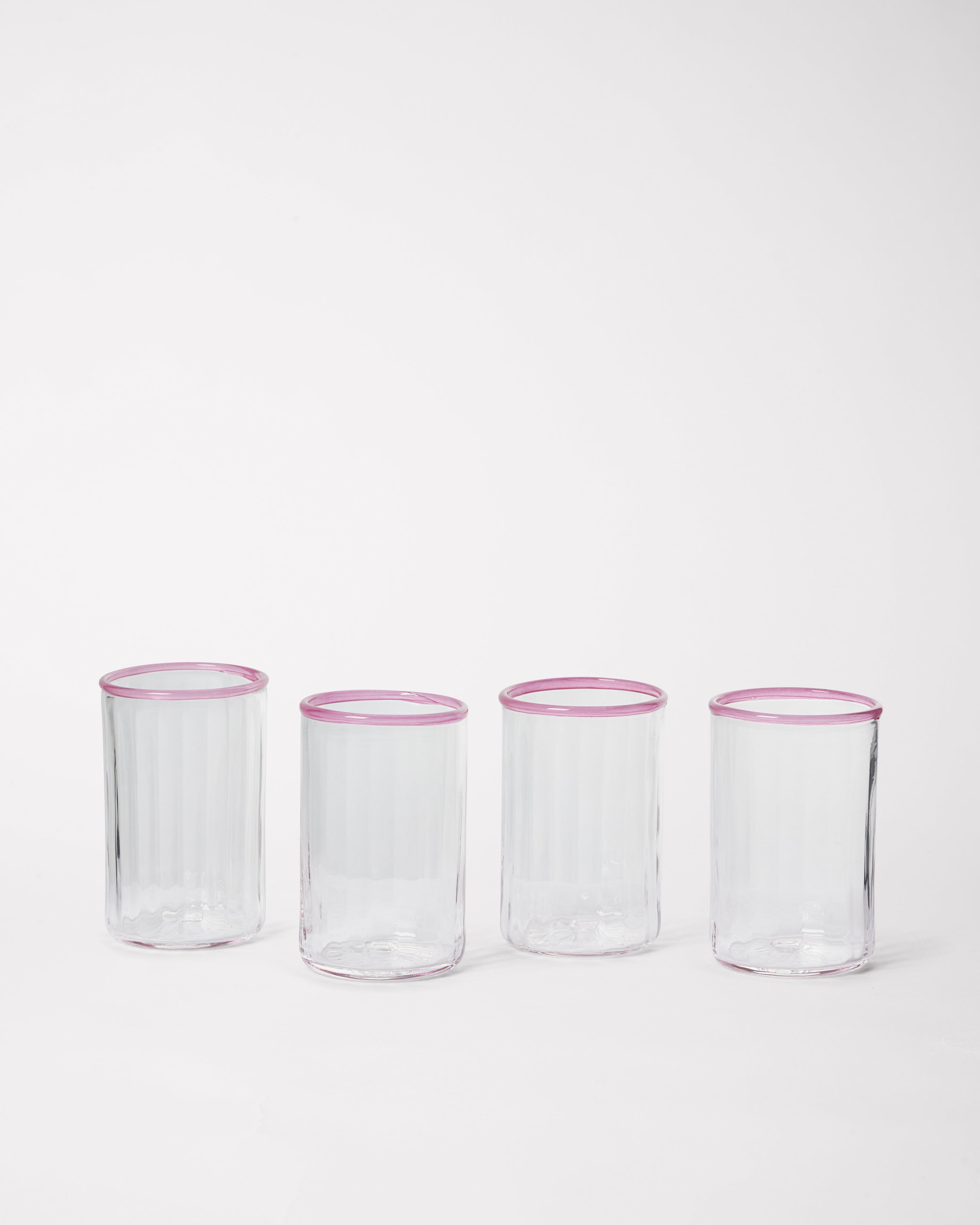 Peter Glass Small - Rose Set of four
