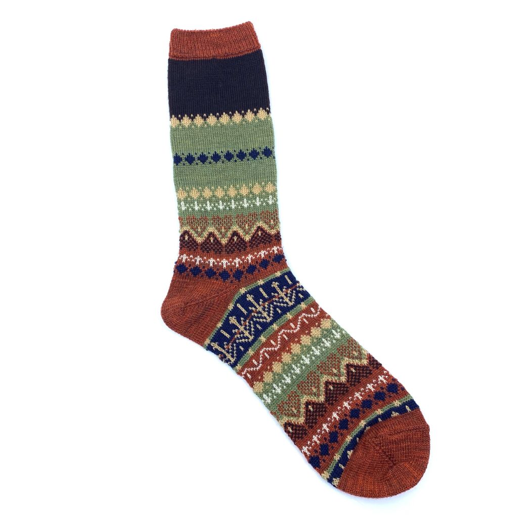 English Style Socks HA-8B - Orange