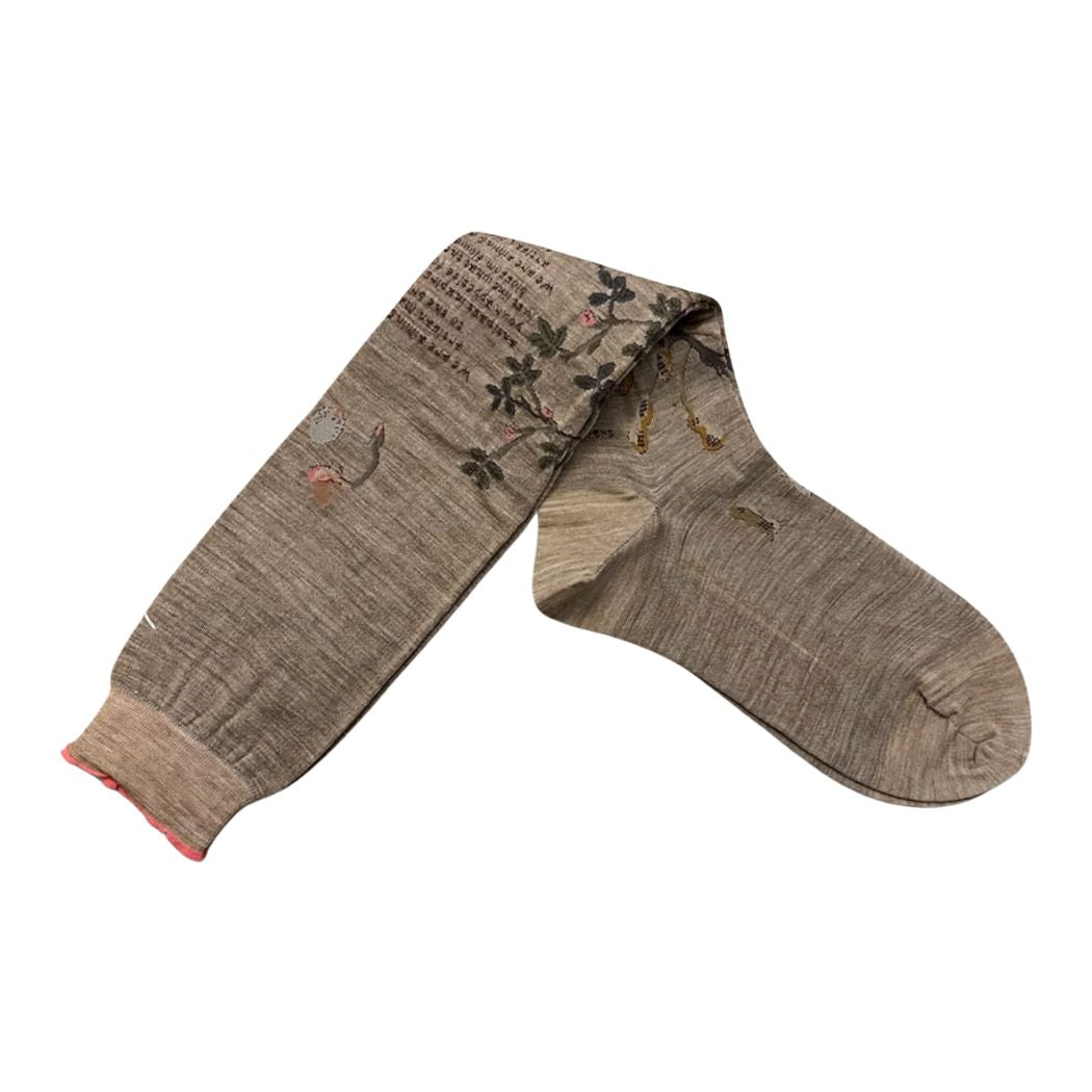 Peanut Tree High Socks - Beige - Size 36-39 AM-826HS
