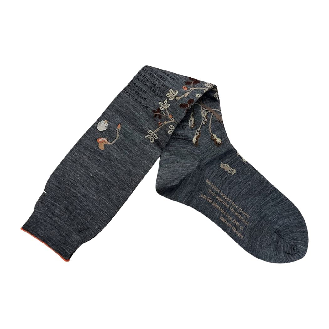 Peanut Tree High Socks - Grey - Size 36-39 AM-826HS