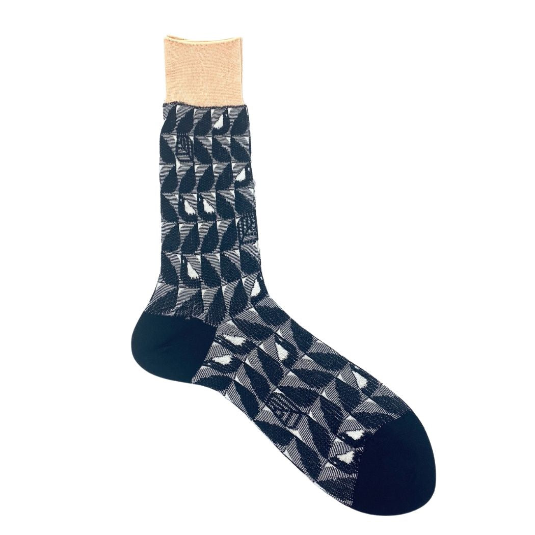 Bird Walk Strømper - Black - Str. 40-43