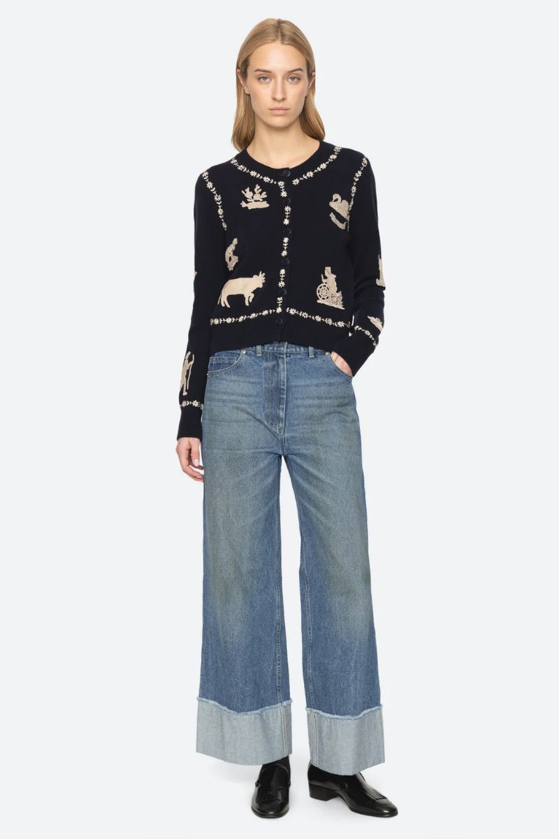 Margeurite Cardigan - Navy