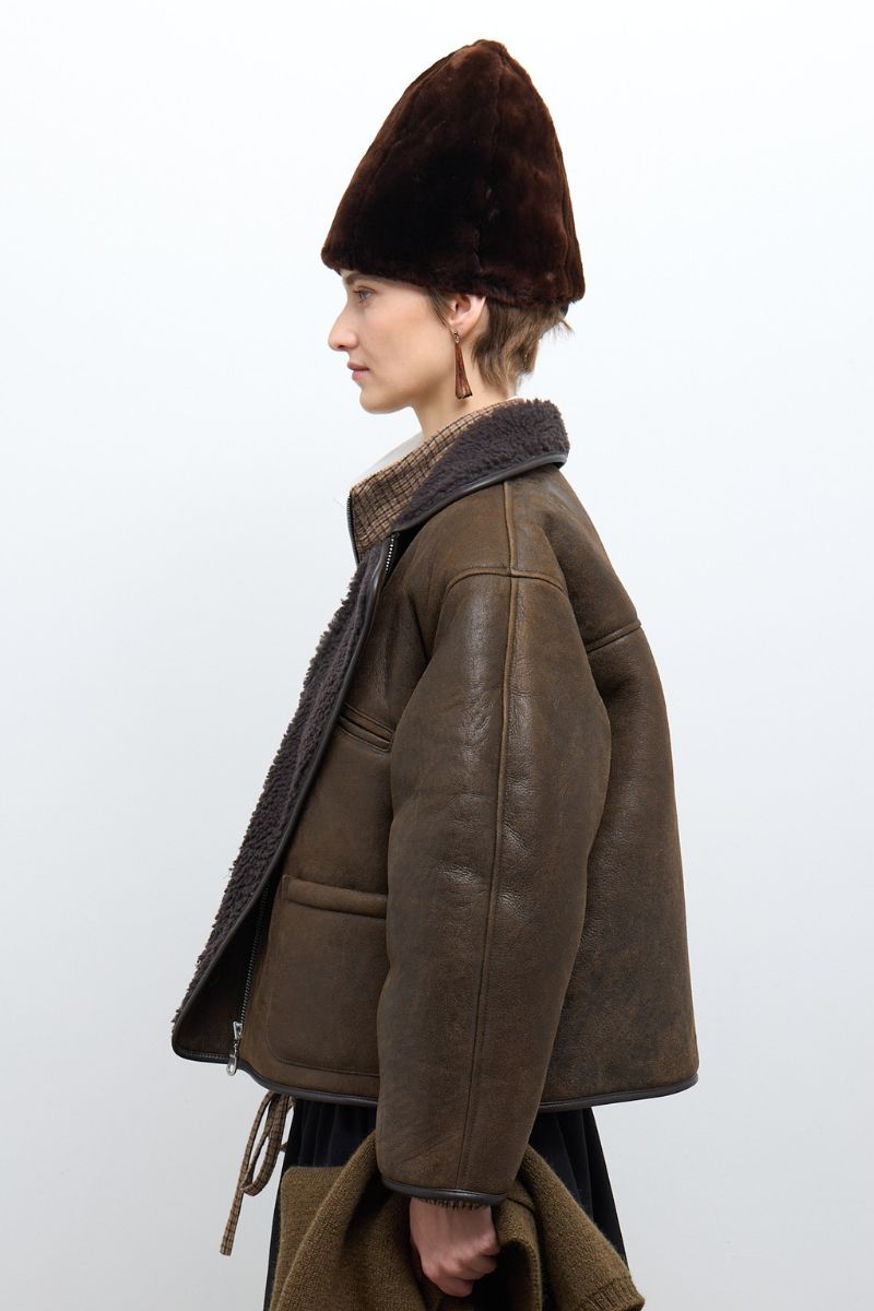 Antique Aviator Flying Jacket - Antique Chocolate