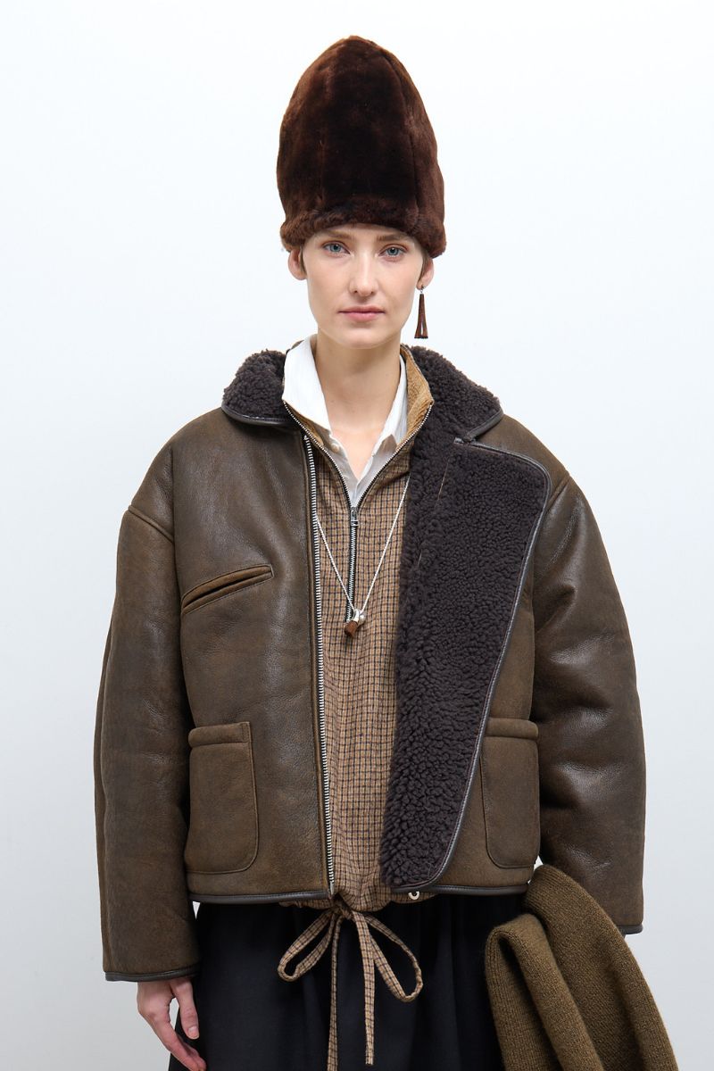 Antique Aviator Flying Jacket - Antique Chocolate