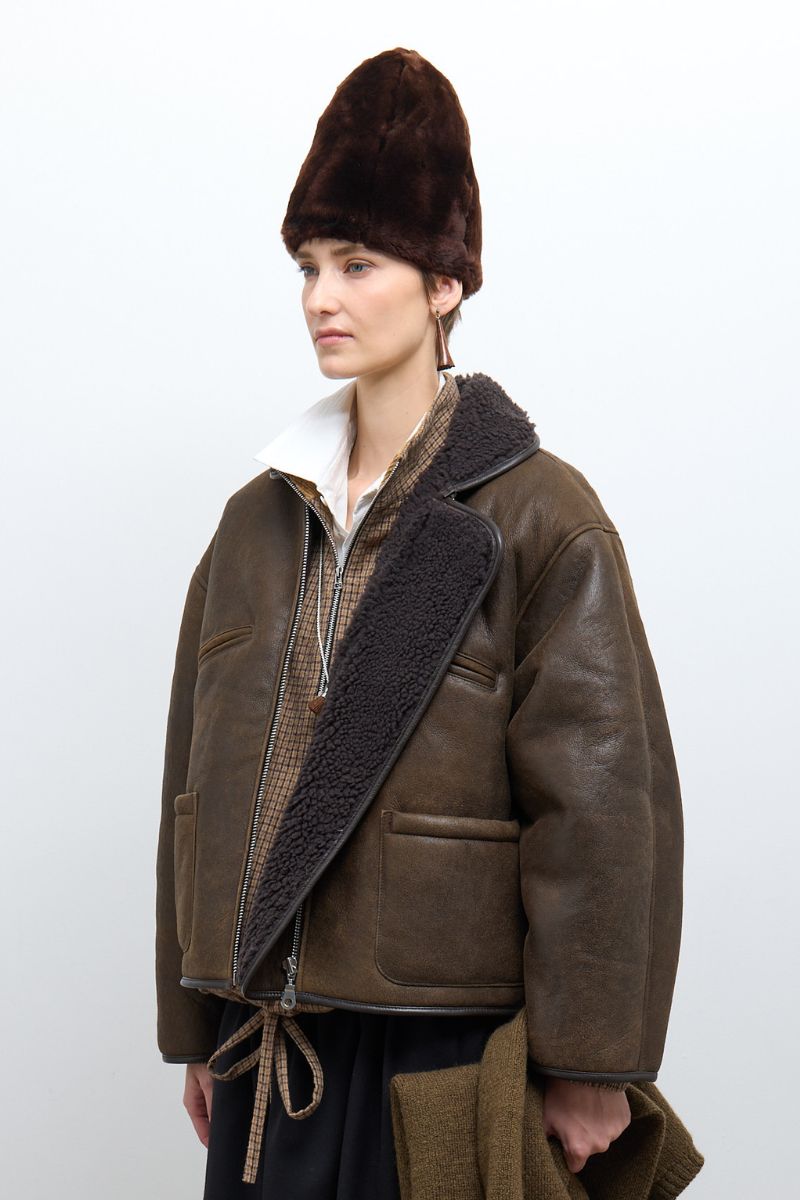 Antique Aviator Flying Jacket - Antique Chocolate