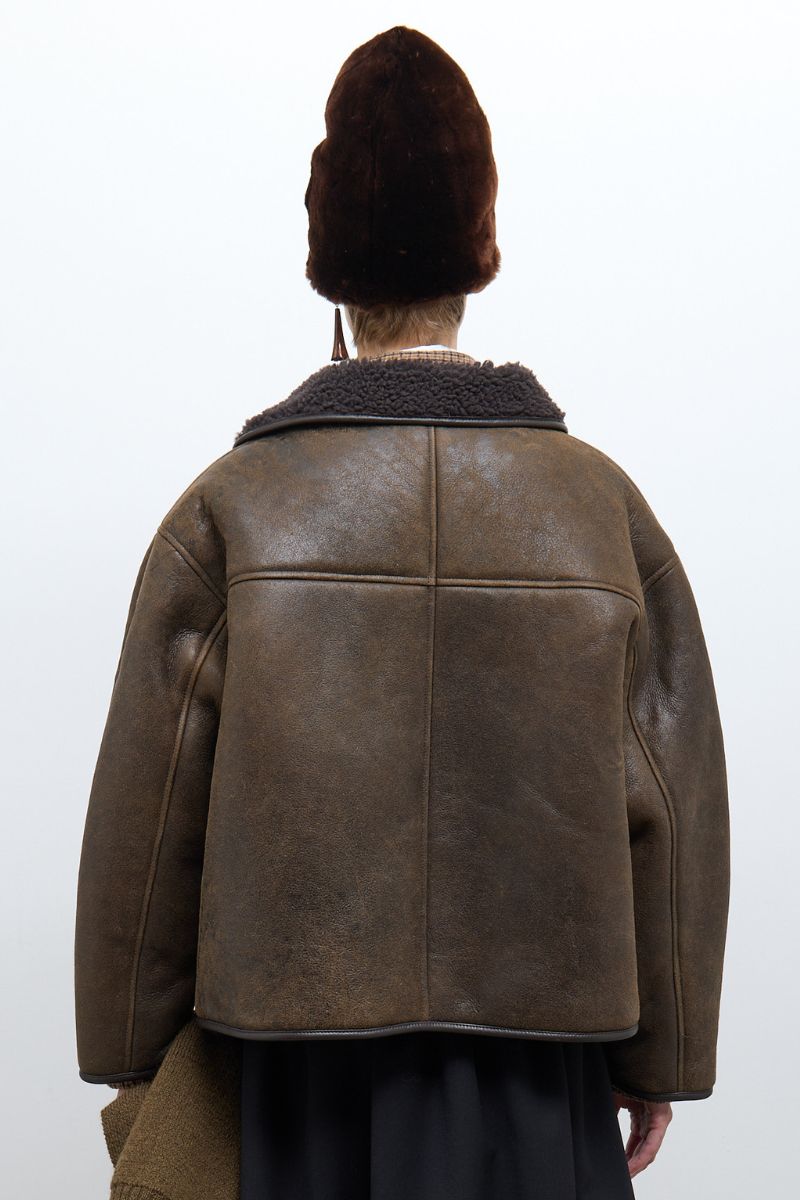 Antique Aviator Flying Jacket - Antique Chocolate