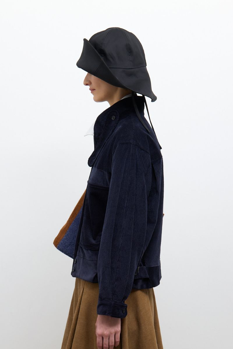Japanese 8-wale Cotton Cord Arden Jacket - Dark Navy