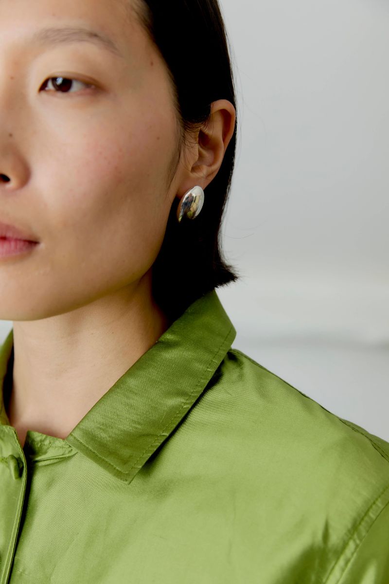 Silk Dupion Lillie Jacket - Apple