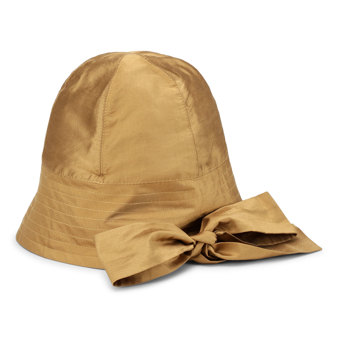 Silk Dupion Sailor Hat - Ochre