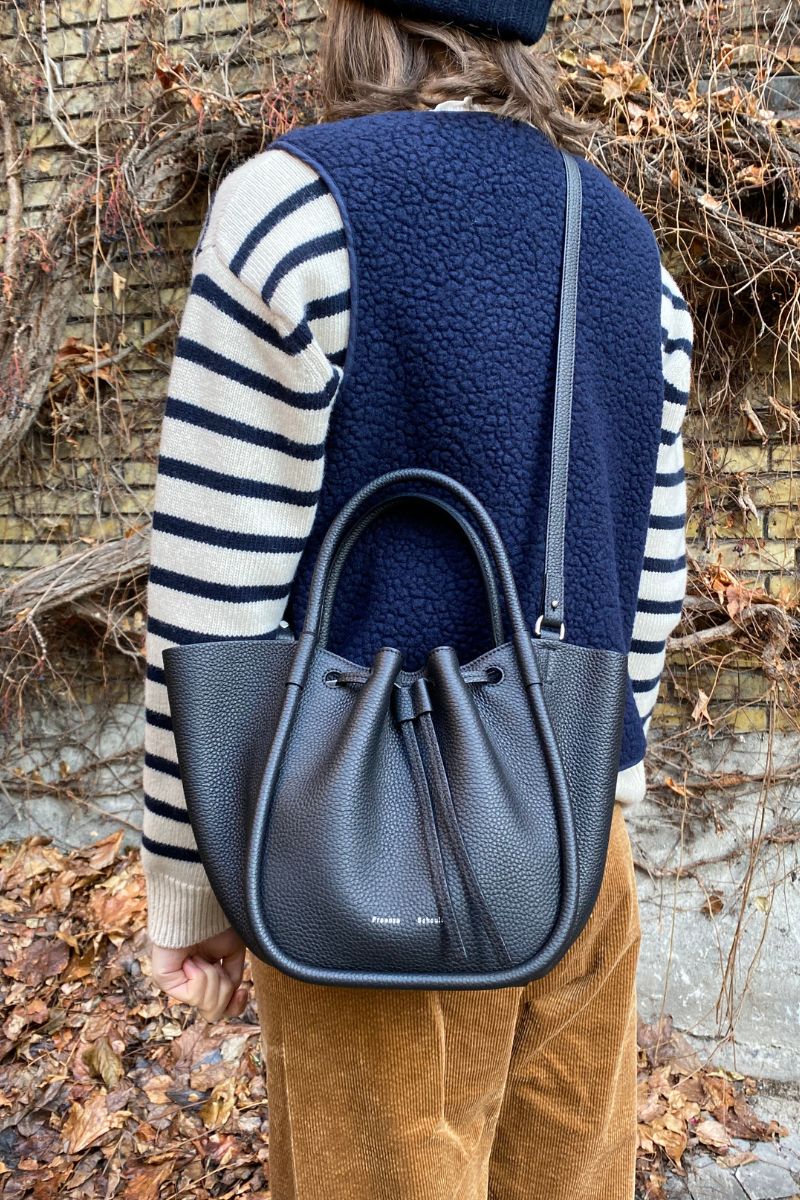 Katie Vest - Navy Blue felted thick wool