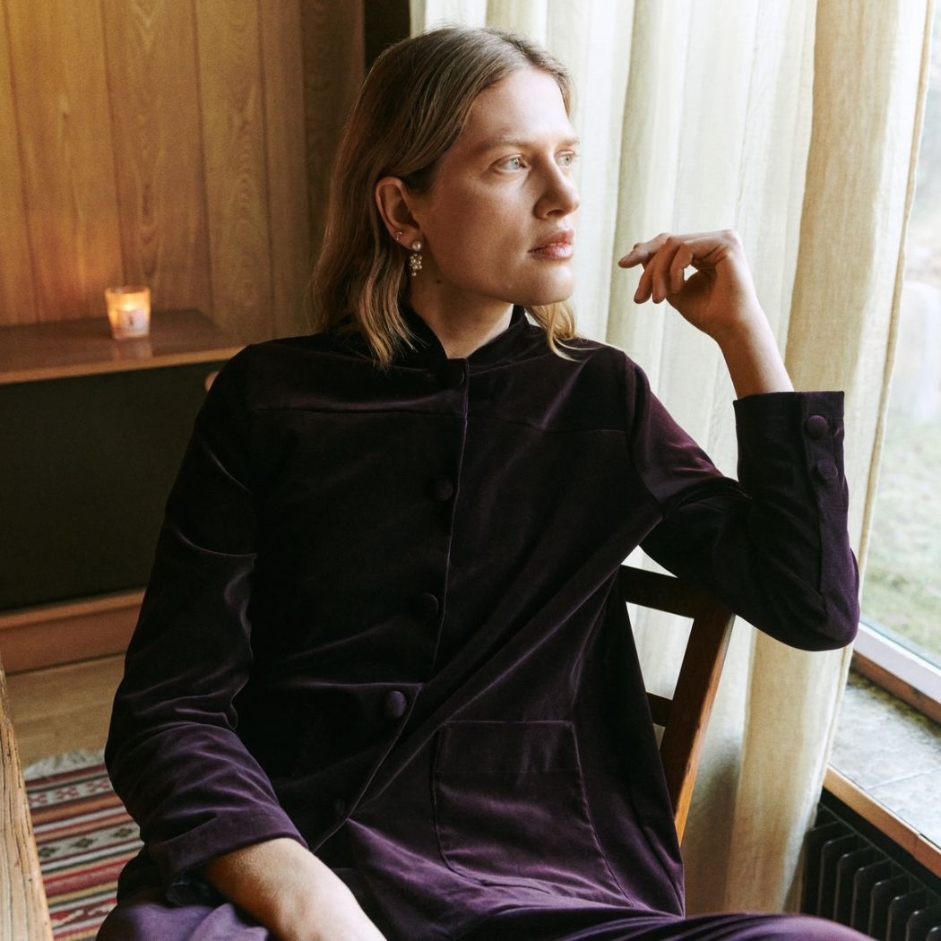 Holiday Bukser - Merlot Velvet