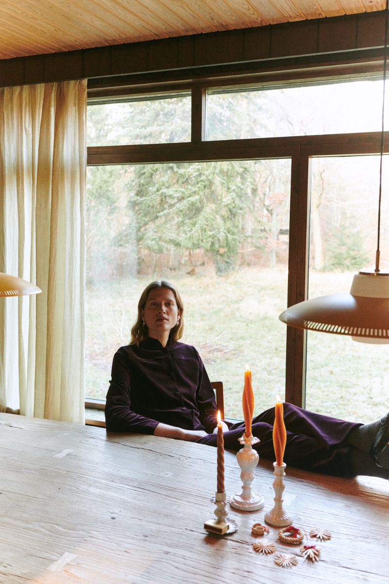 Holiday Bukser - Merlot Velvet