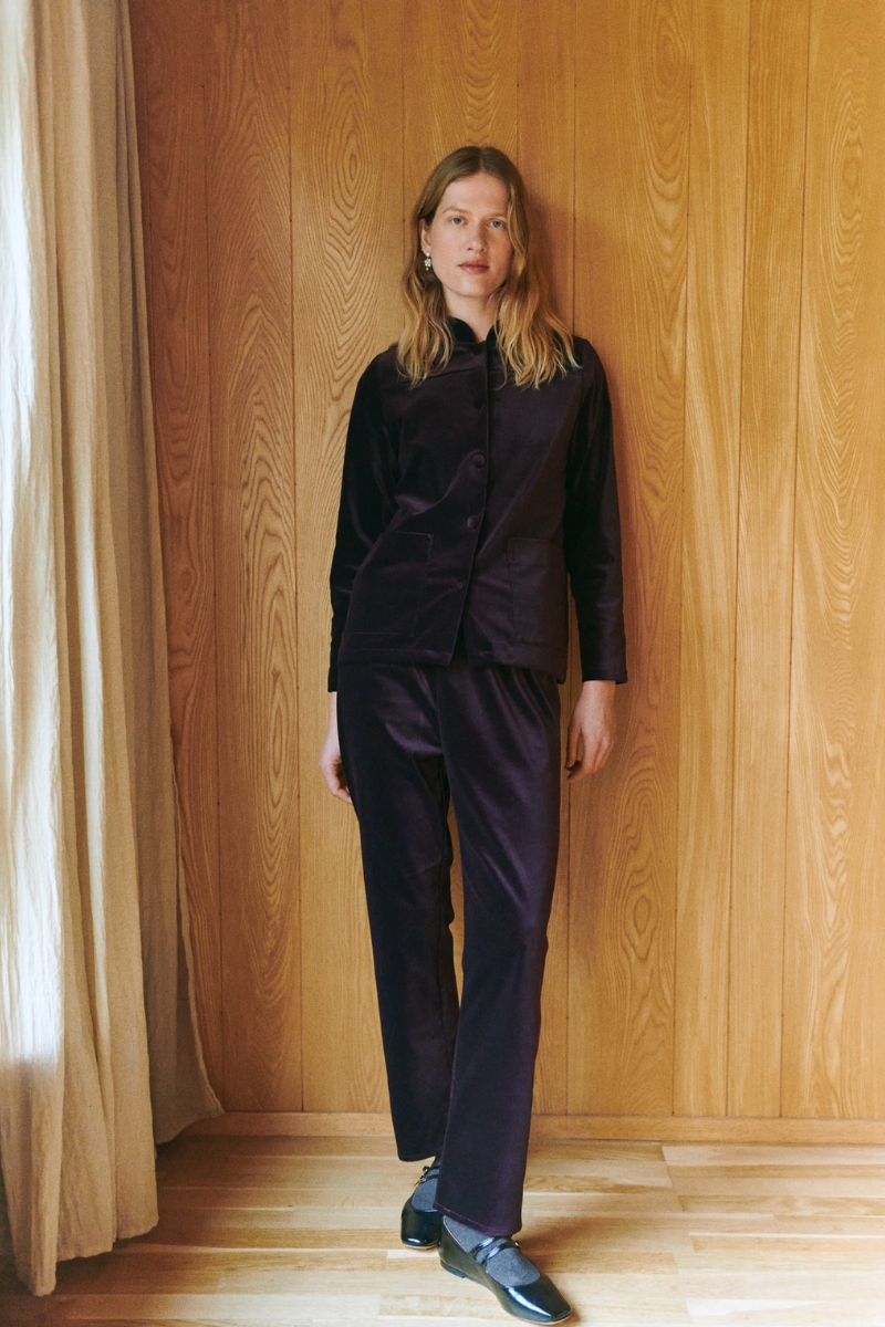 Holiday Bukser - Merlot Velvet