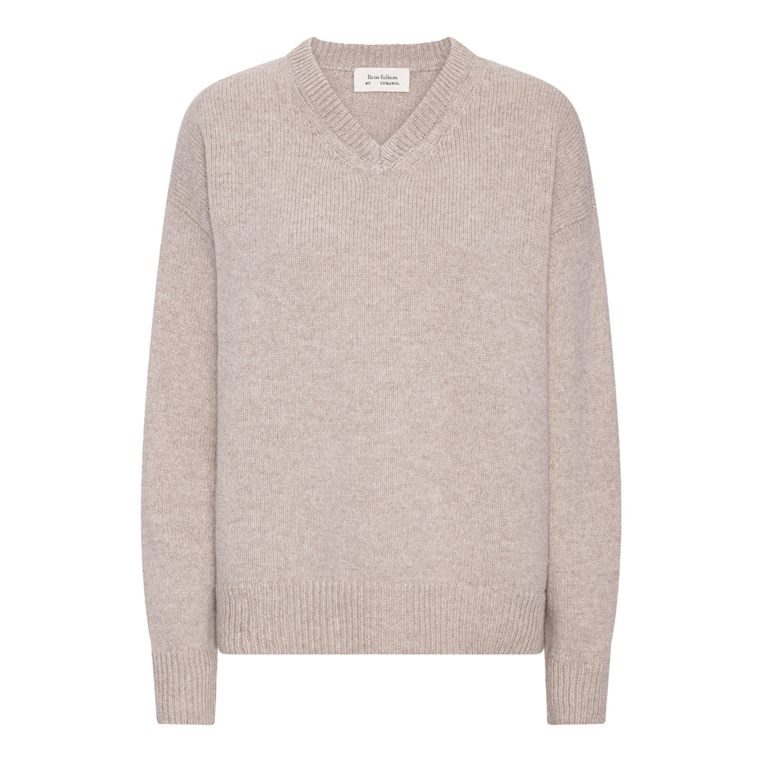 Toulon V-hals Strik Oat