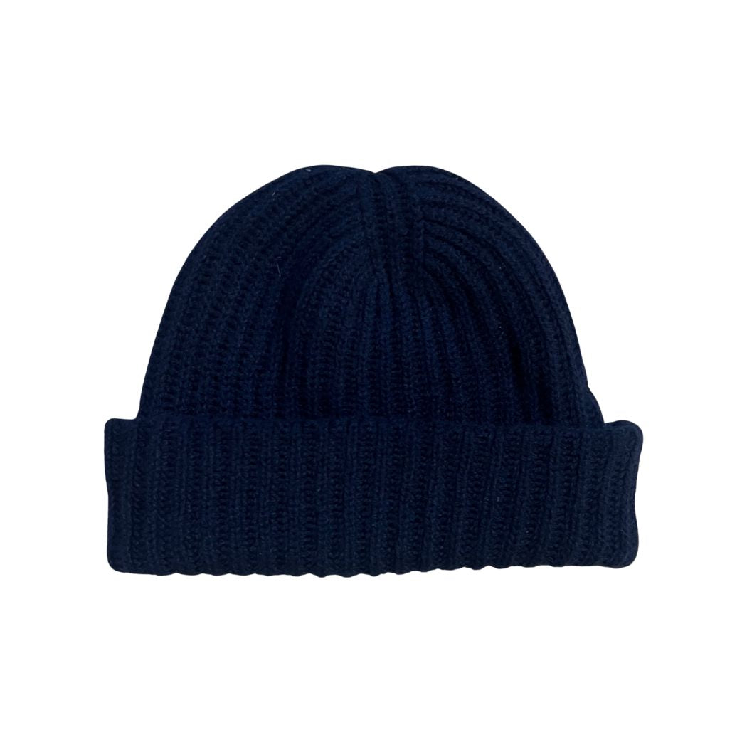 Billie Cashmere Beanie - Navy
