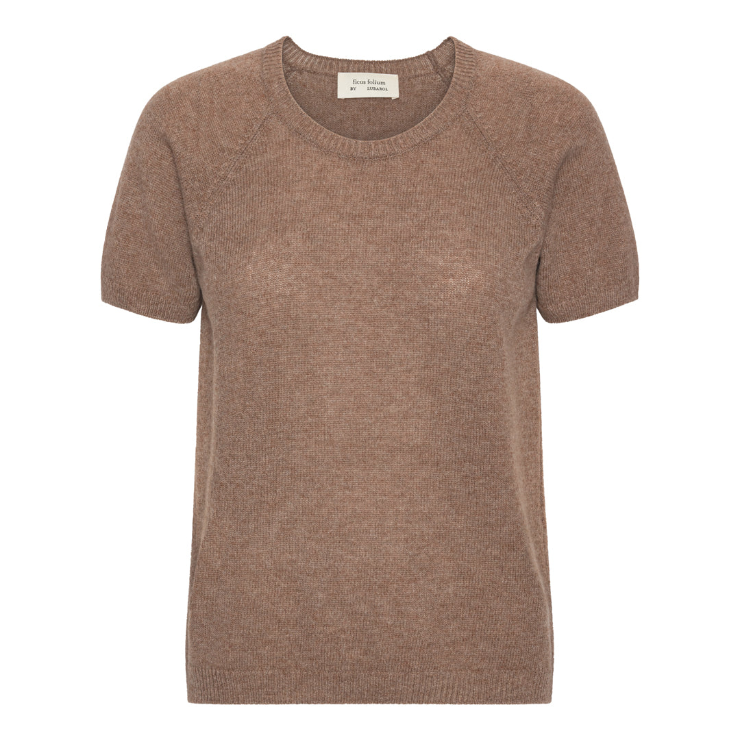 Uma Cashmere T-shirt - Nut Brown