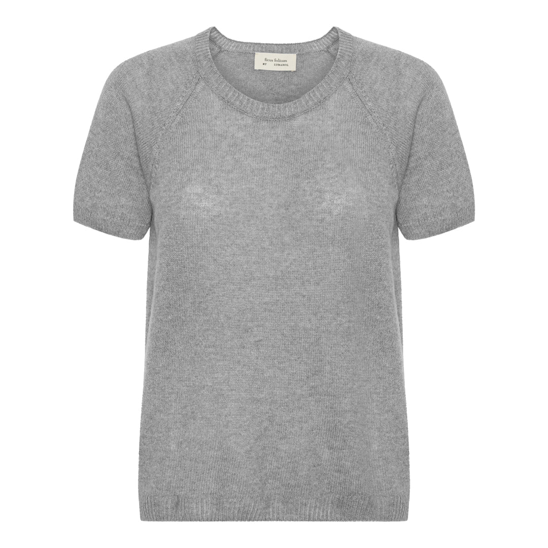 Uma Cashmere T-shirt - Shark Grey