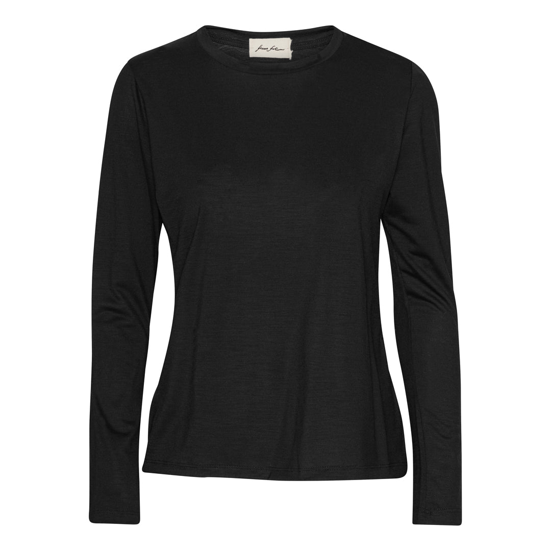 Wilma wool blouse - Sort