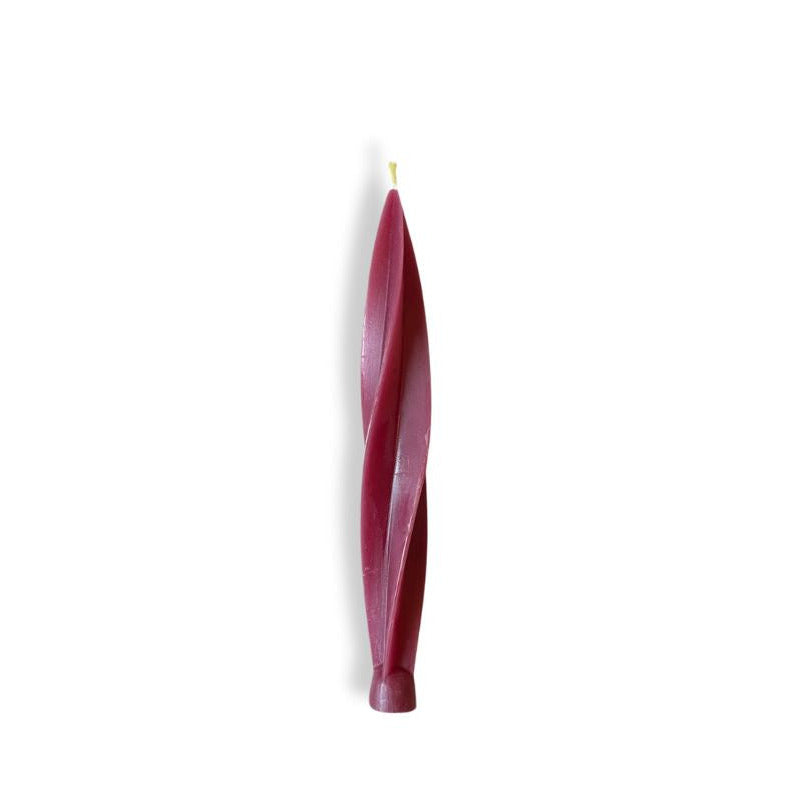 Twisted Candle - Raspberry