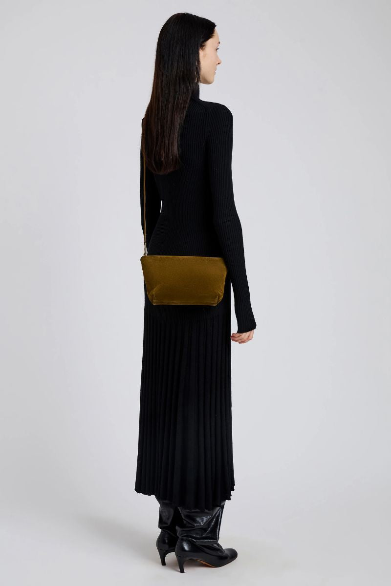 Suede Bond Bag - Fern