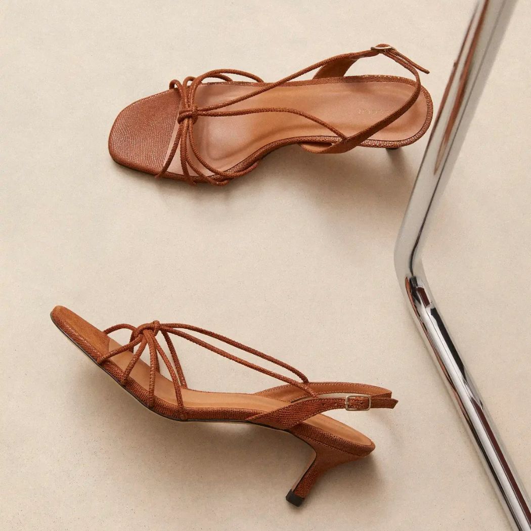 Sandaler no.470 - Lizard Cognac