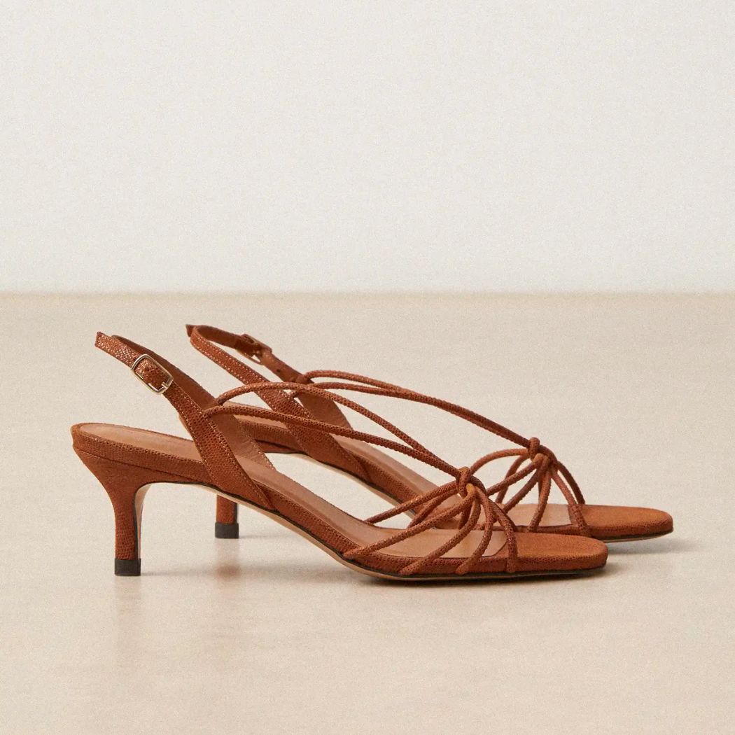 Sandaler no.470 - Lizard Cognac