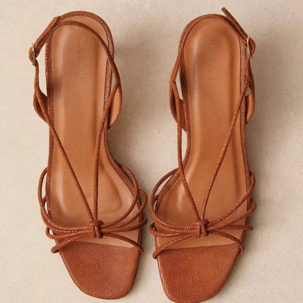 Sandaler no.470 - Lizard Cognac