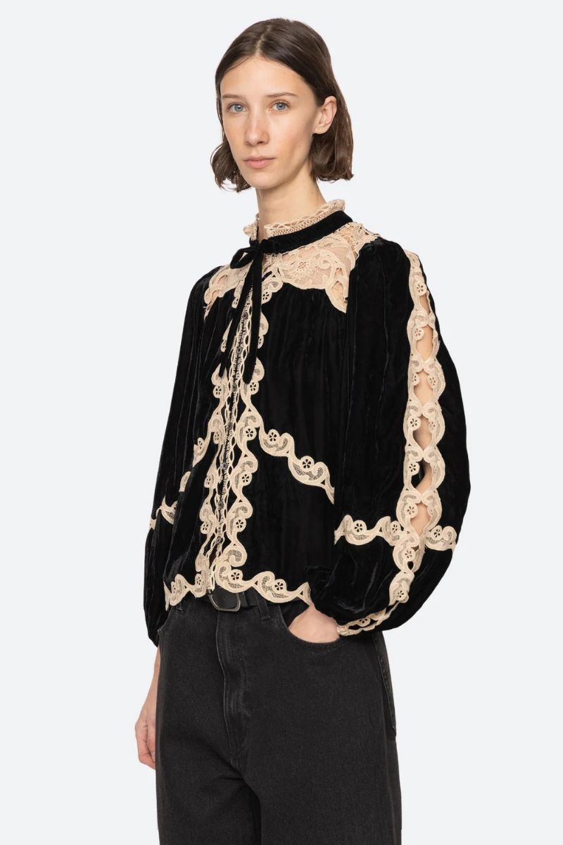 Medina Lace Top - Black