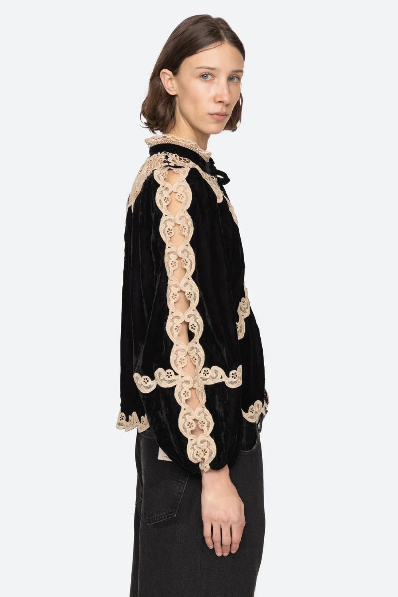 Medina Lace Top - Black