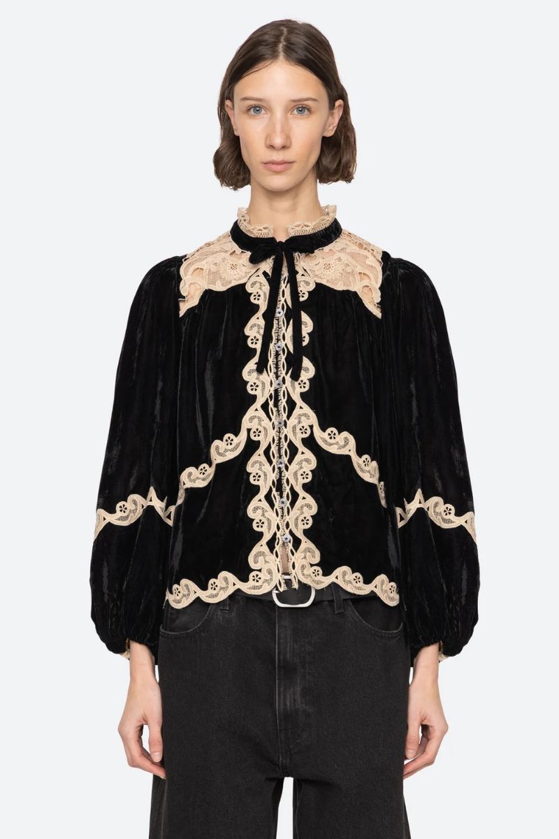Medina Lace Top - Black
