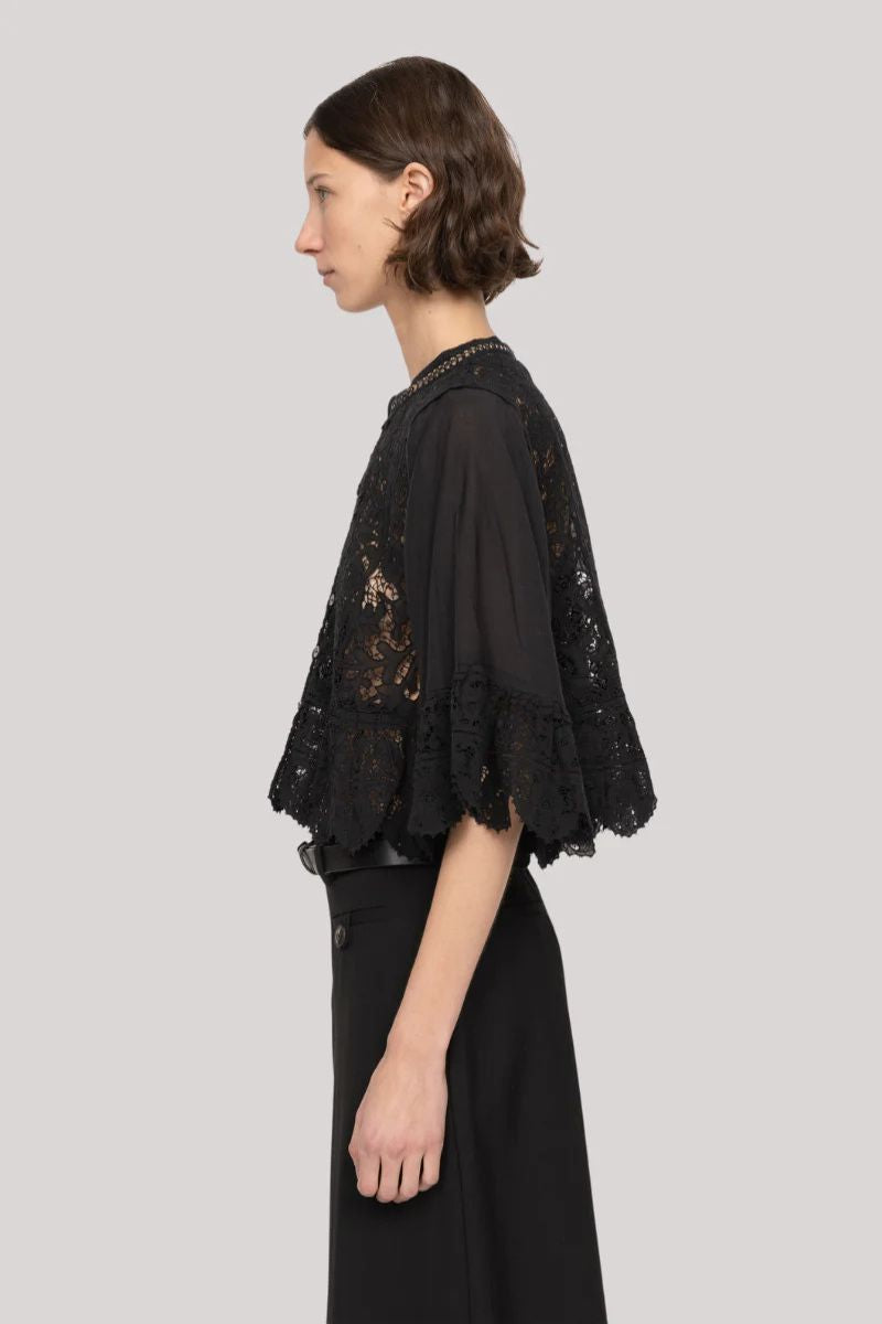 Shanna Lace Top - Black