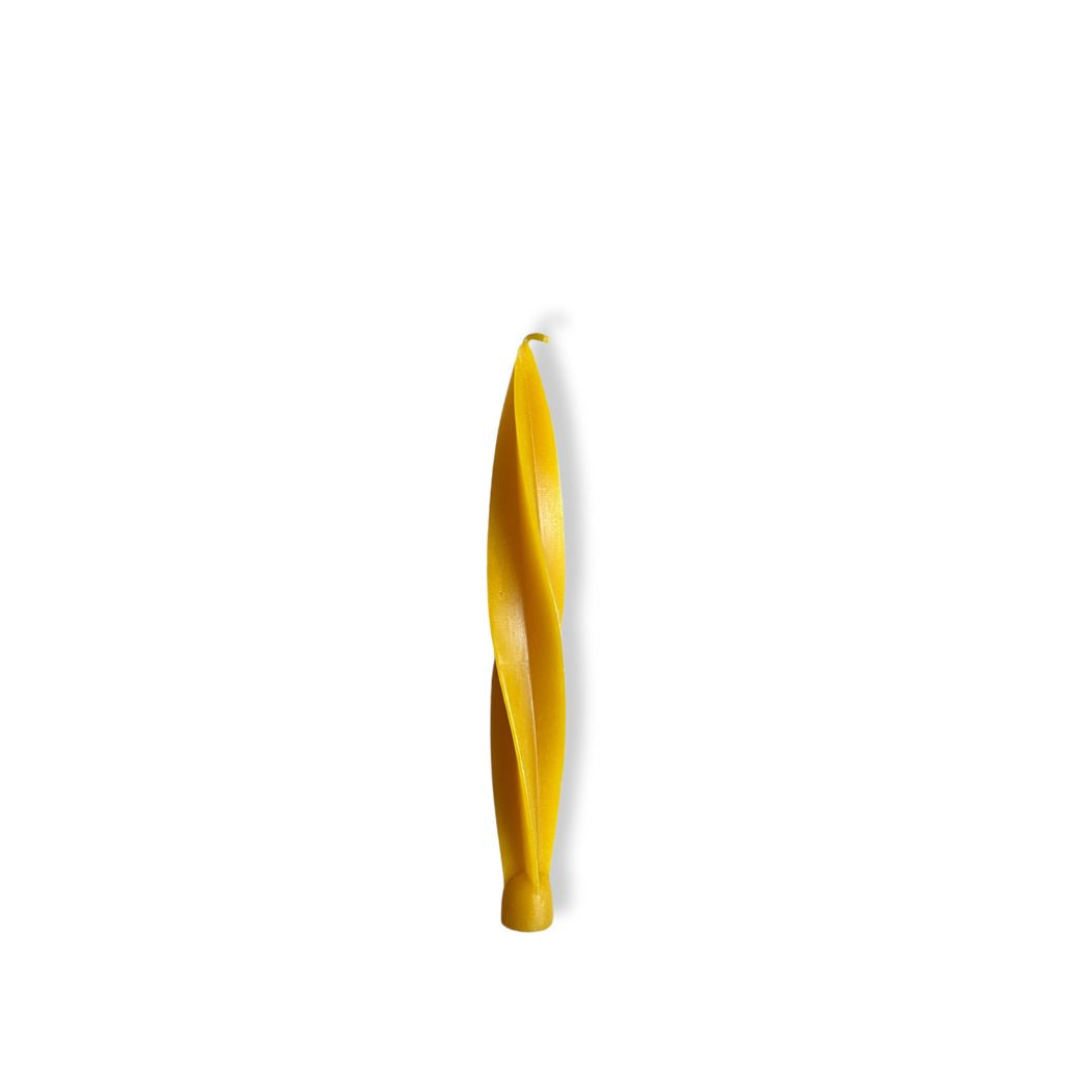 Twisted Large Candle - Yellow