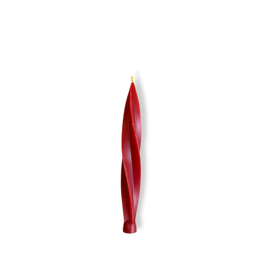 Twisted Candle - Strawberry Red