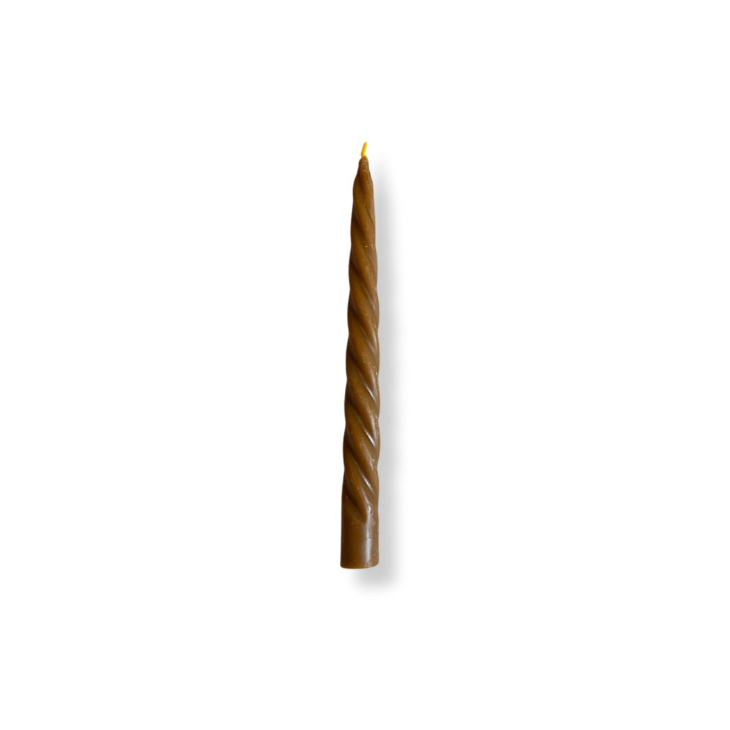 Twisted Candle - Brown