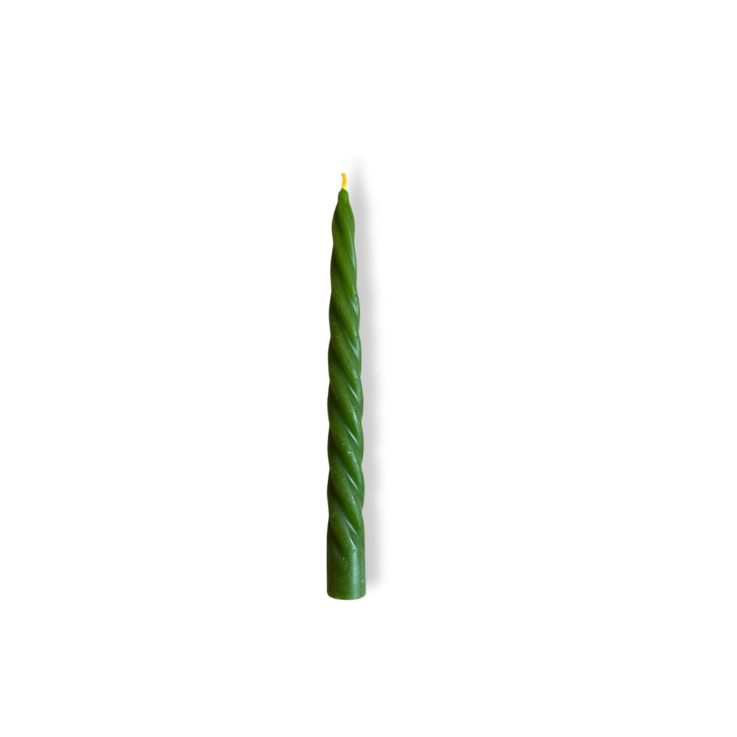Twisted Candle - Green
