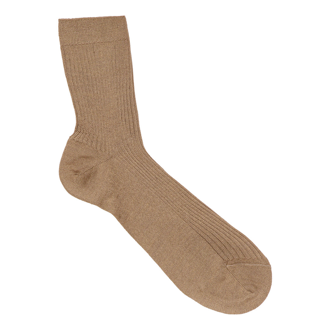 Organic Cotton Crew Socks - Cammello