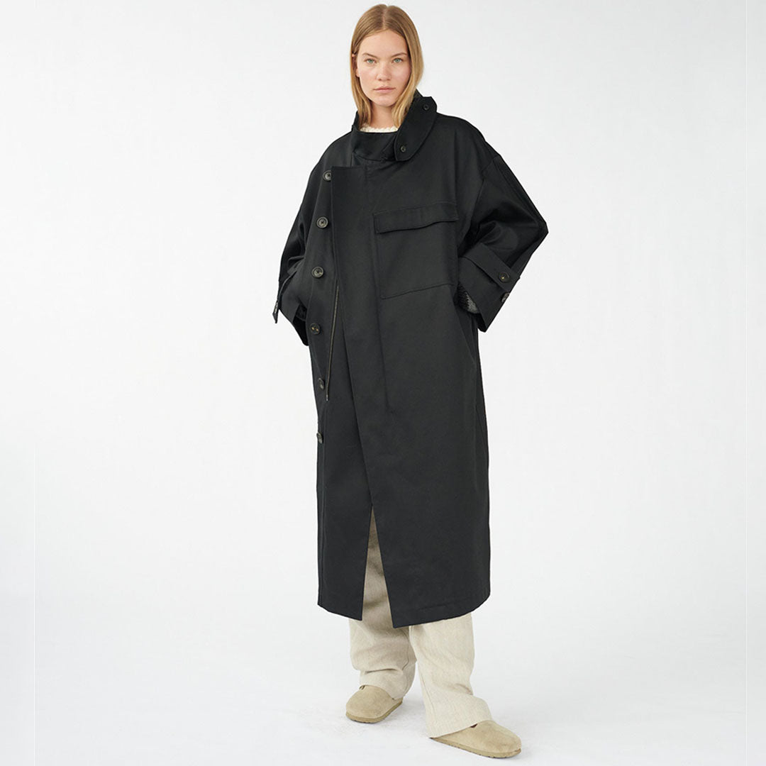 Water Resistant Coat - Black