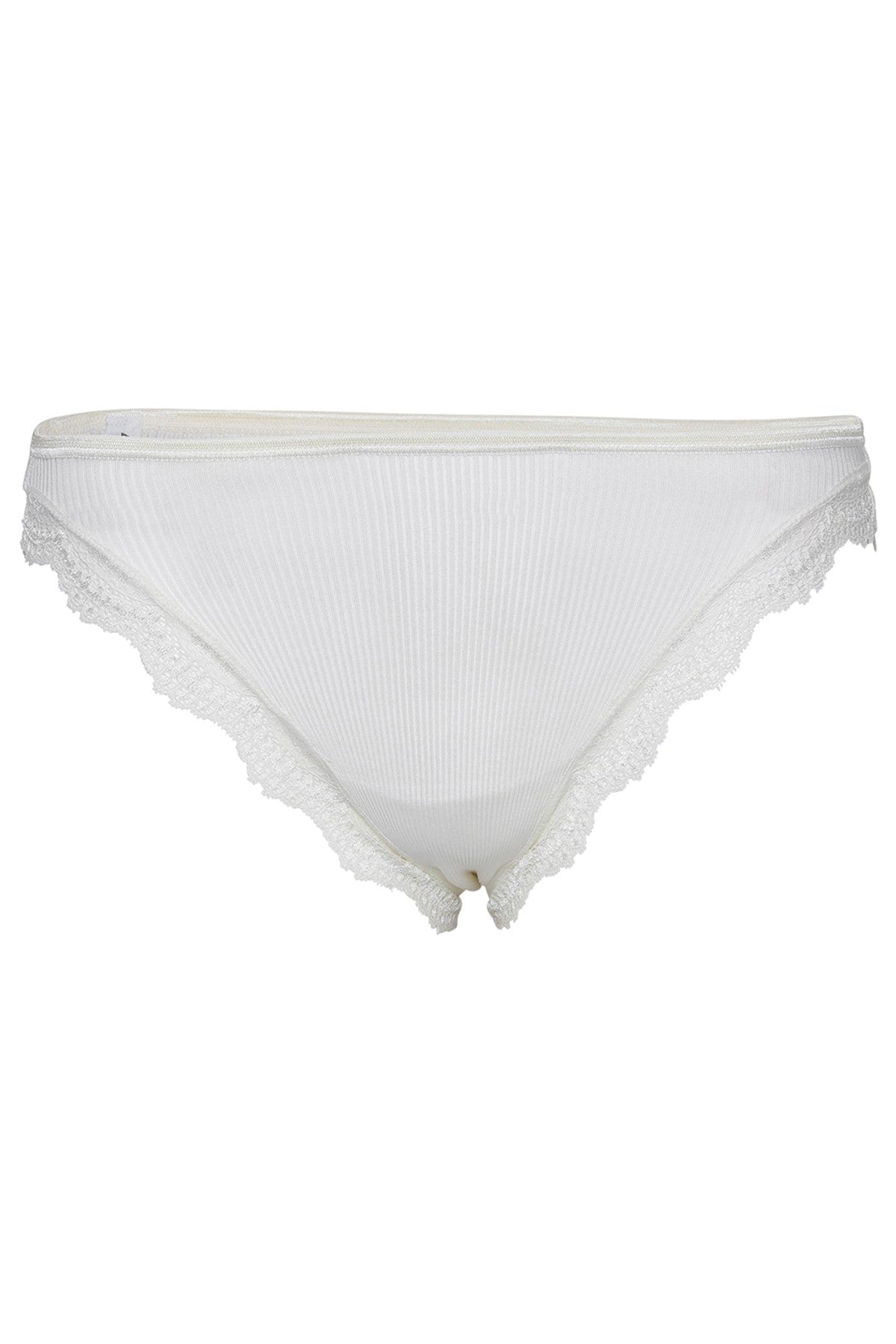 Silk Rib Panties - Ivory