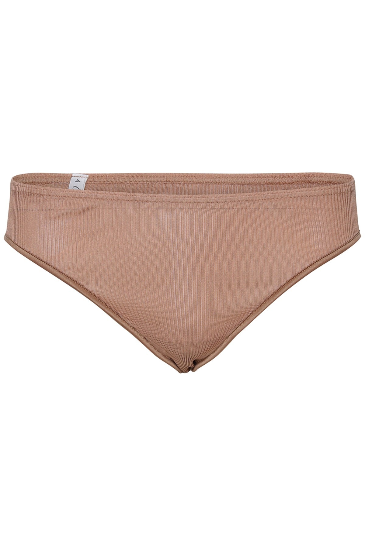 Silk Rib Panties - Caramel