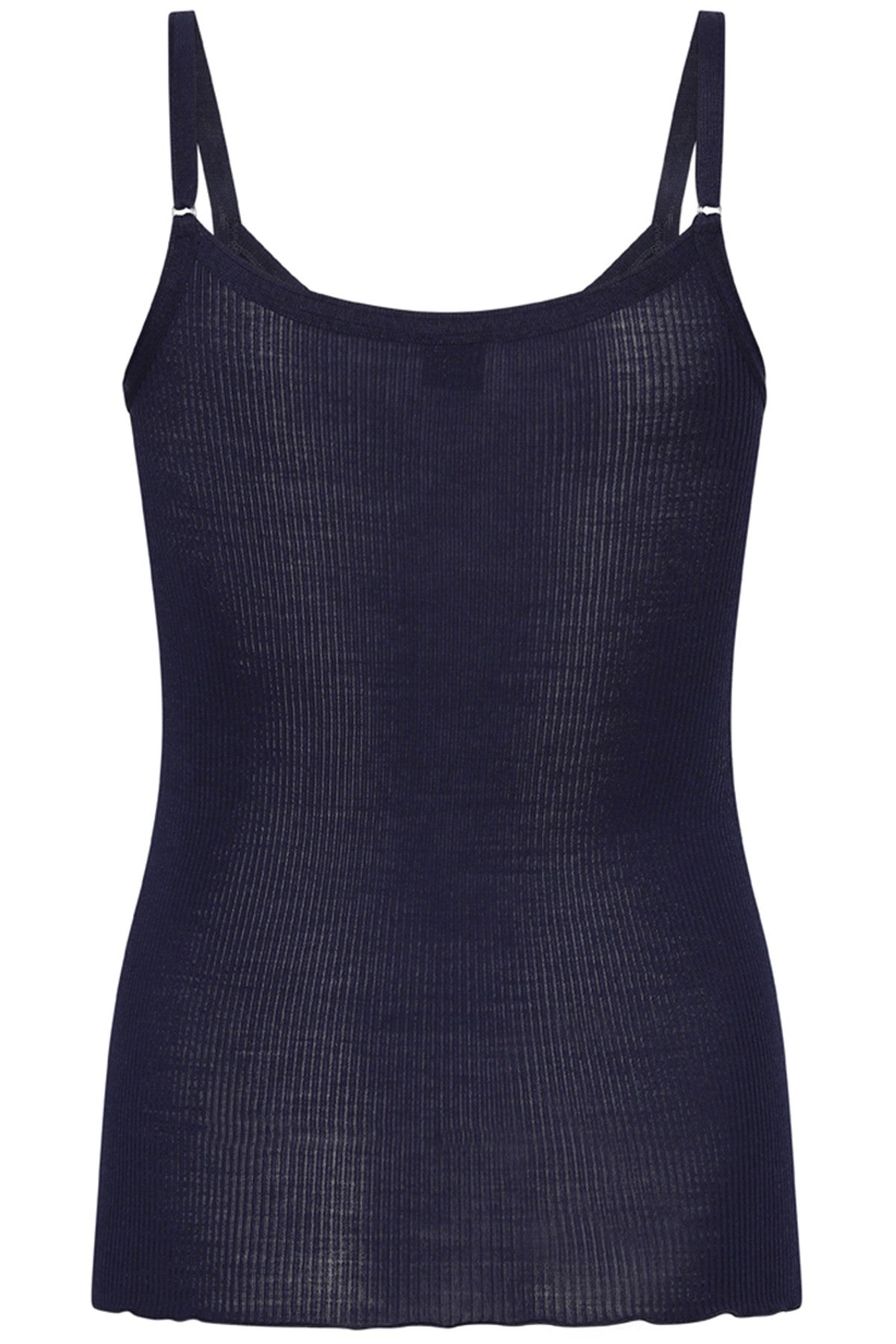 Wool Silk Rib Undertrøje 3440 - Blå