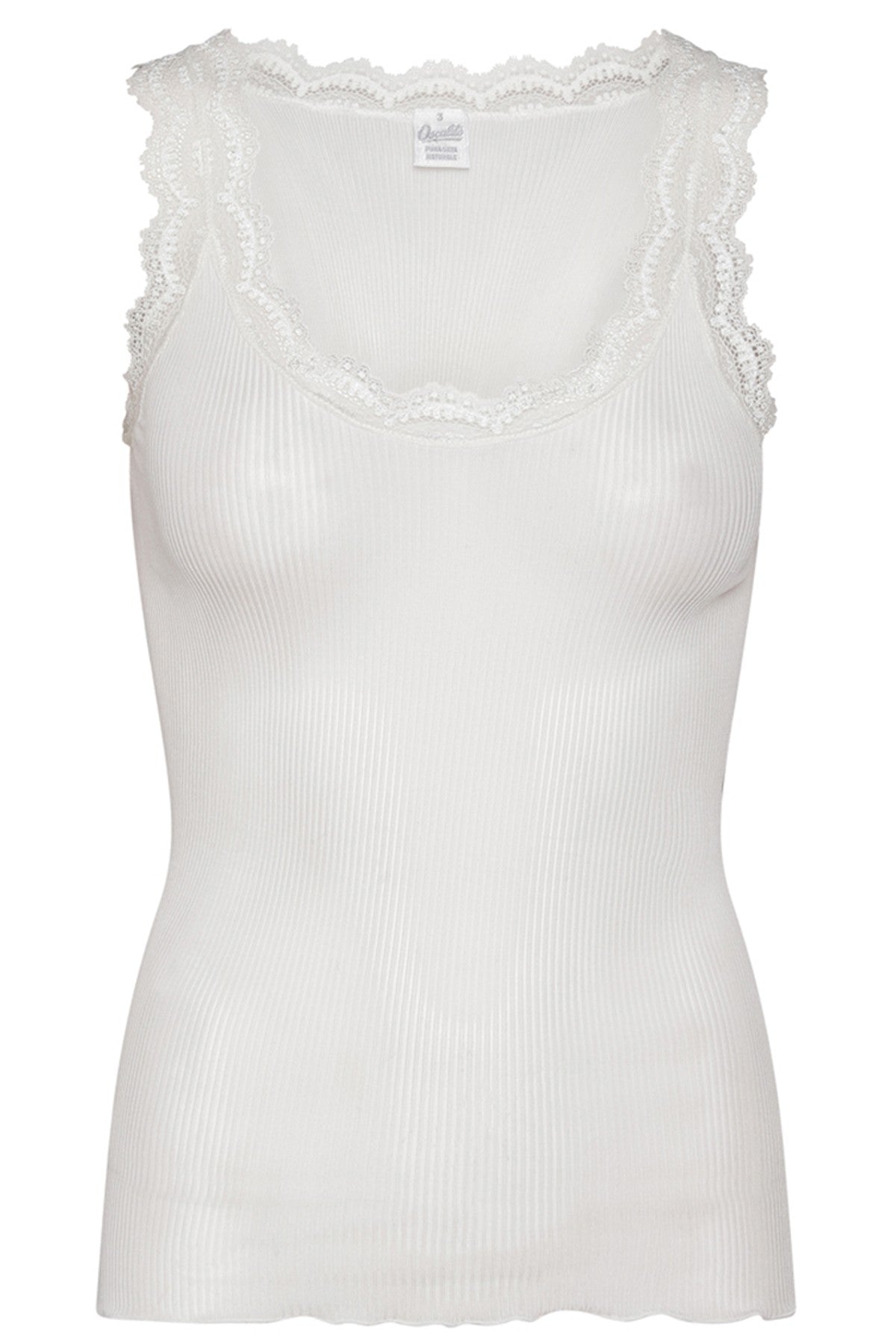 Silk Rib Tank Top - Ivory